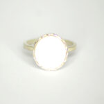 Ring aus 925 Silber mit Porzellan