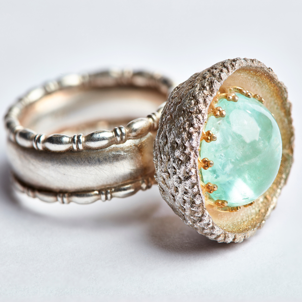 Ring "Cupula" mit sibirischem Smaragd